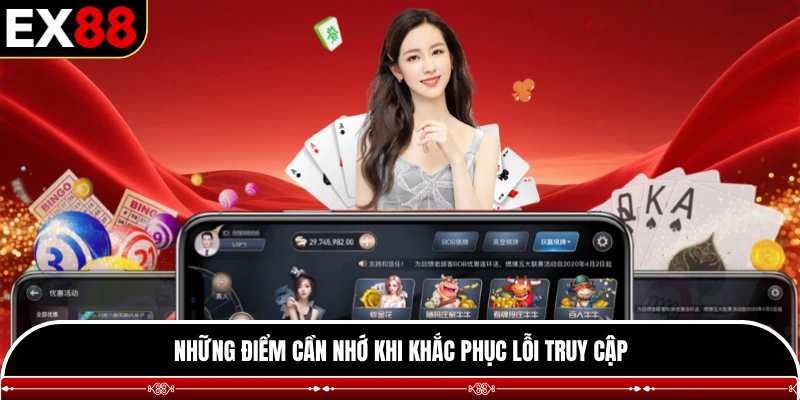 Những điểm cần nhớ khi khắc phục lỗi truy cập